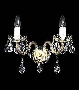 Finesse 2 Gold - Crystal Wall Sconce